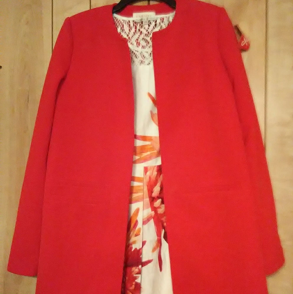 Camaieu red blazer